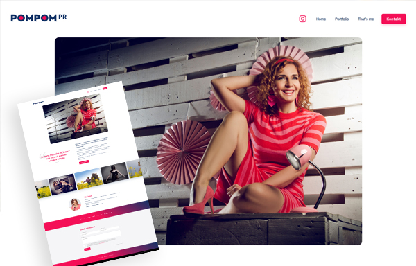 Webdesign & Umsetzung pompompr.de